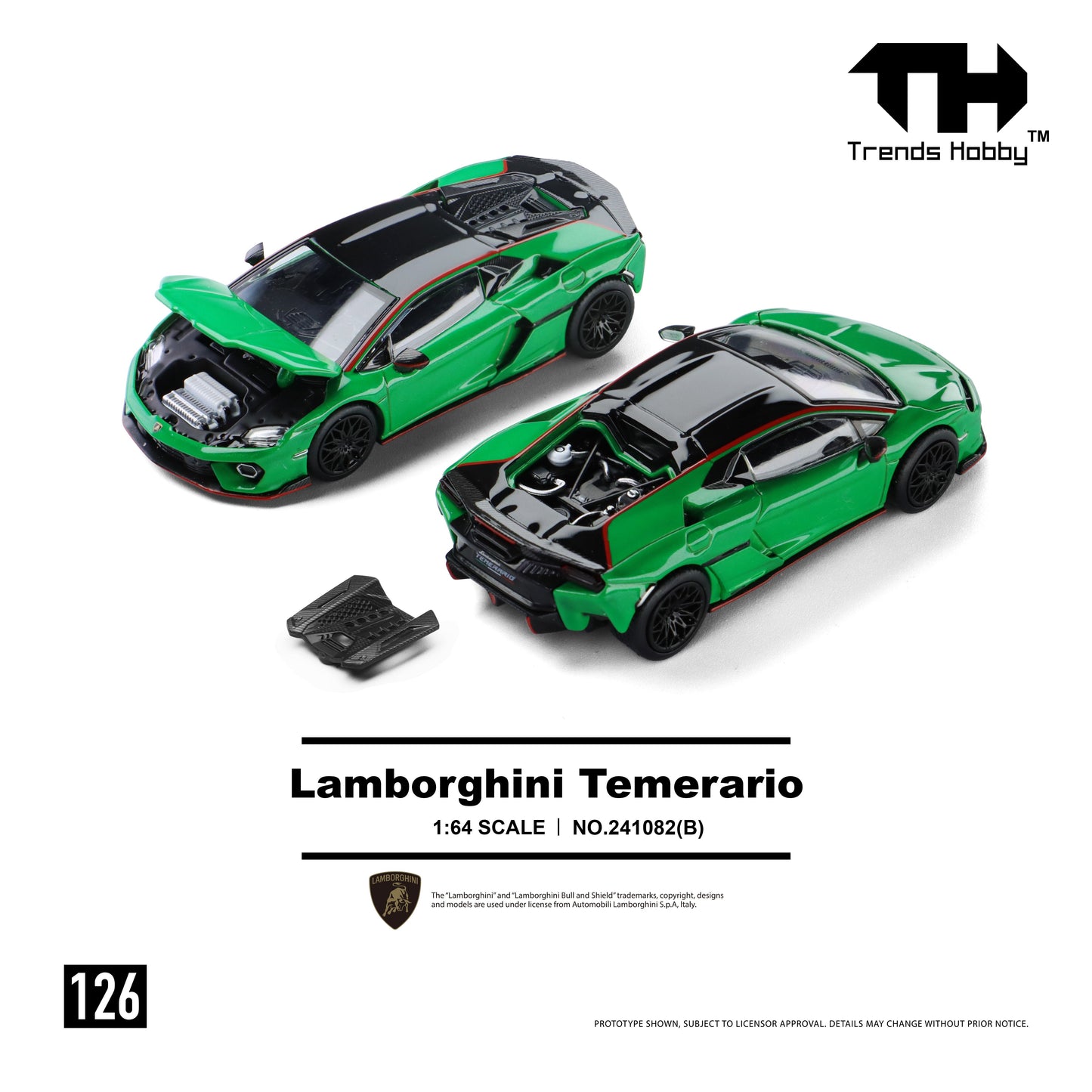 Trends Hobby - Pre-Order - Lamborghini Temerario, Green - 241082-B