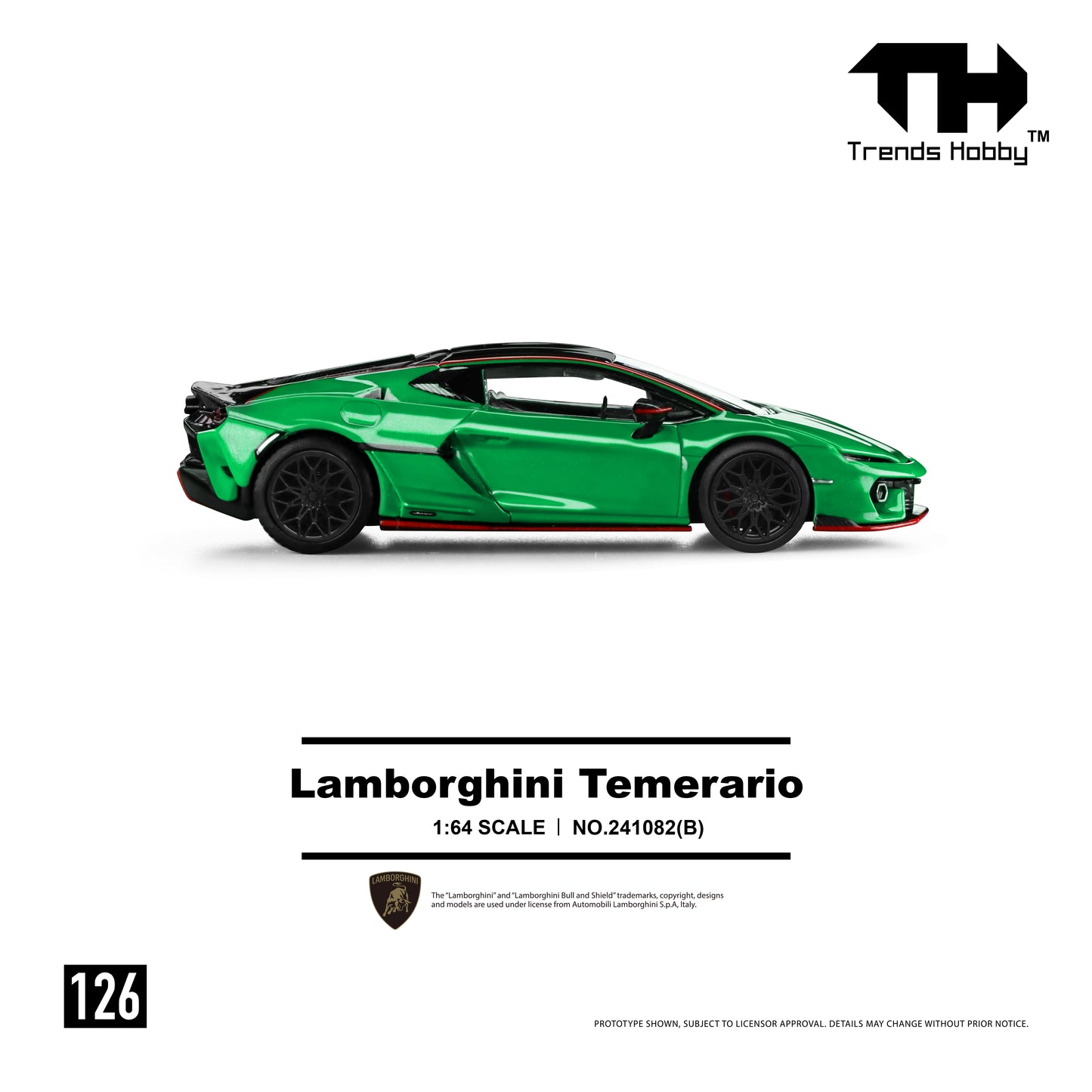 Trends Hobby - Pre-Order - Lamborghini Temerario, Green - 241082-B