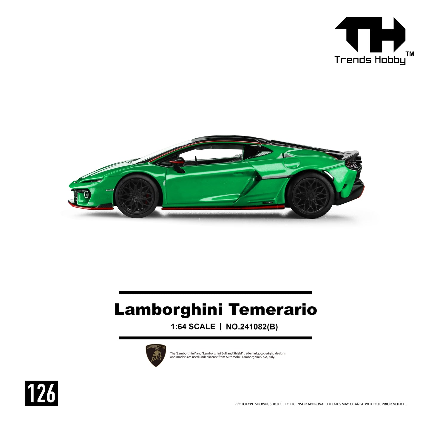 Trends Hobby - Pre-Order - Lamborghini Temerario, Green - 241082-B