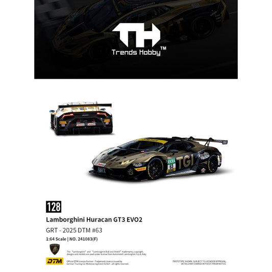 Trends Hobby - Pre-Order - Huracan GT3 EVO2 DTM 2025, #63 - 241083-(F)