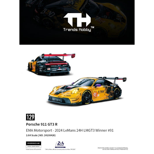 Trends Hobby - Pre-Order - Porsche 911 GT3 R LeMans 24H 2024, #91 - 241084-(K)