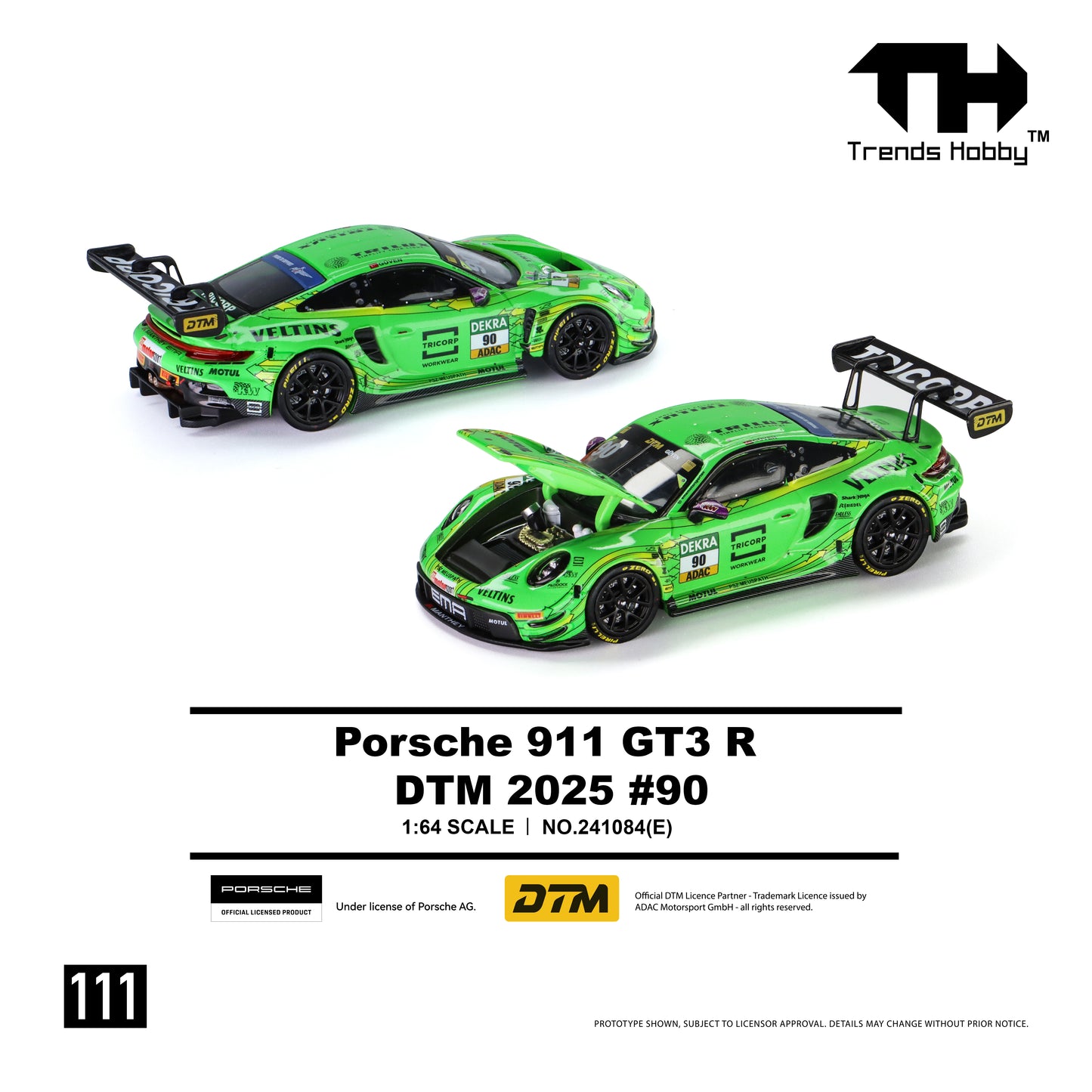 Trends Hobby - Pre-Order - Porsche 911 GT3 R - DTM 2025 #90 - 241084(E)