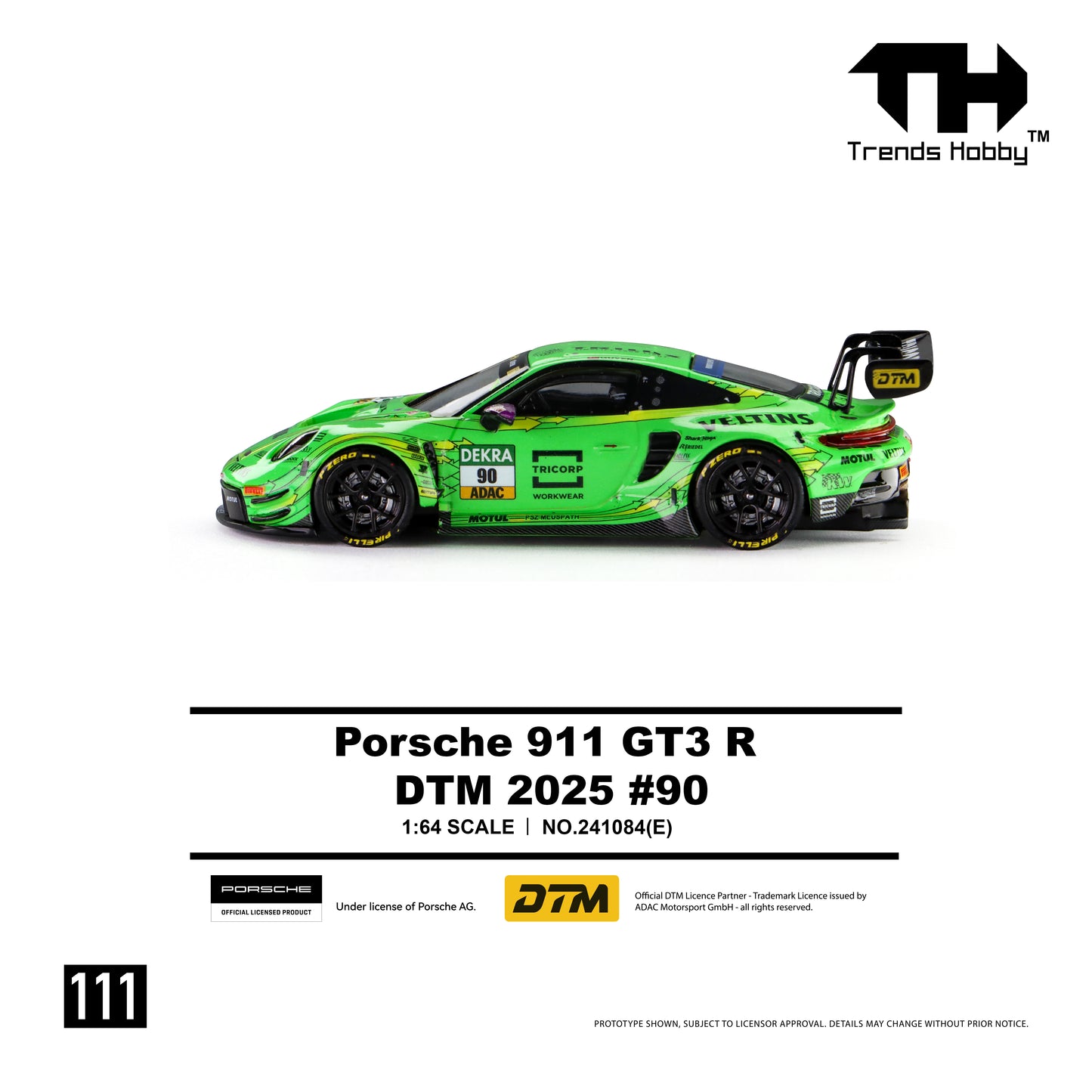 Trends Hobby - Pre-Order - Porsche 911 GT3 R - DTM 2025 #90 - 241084(E)