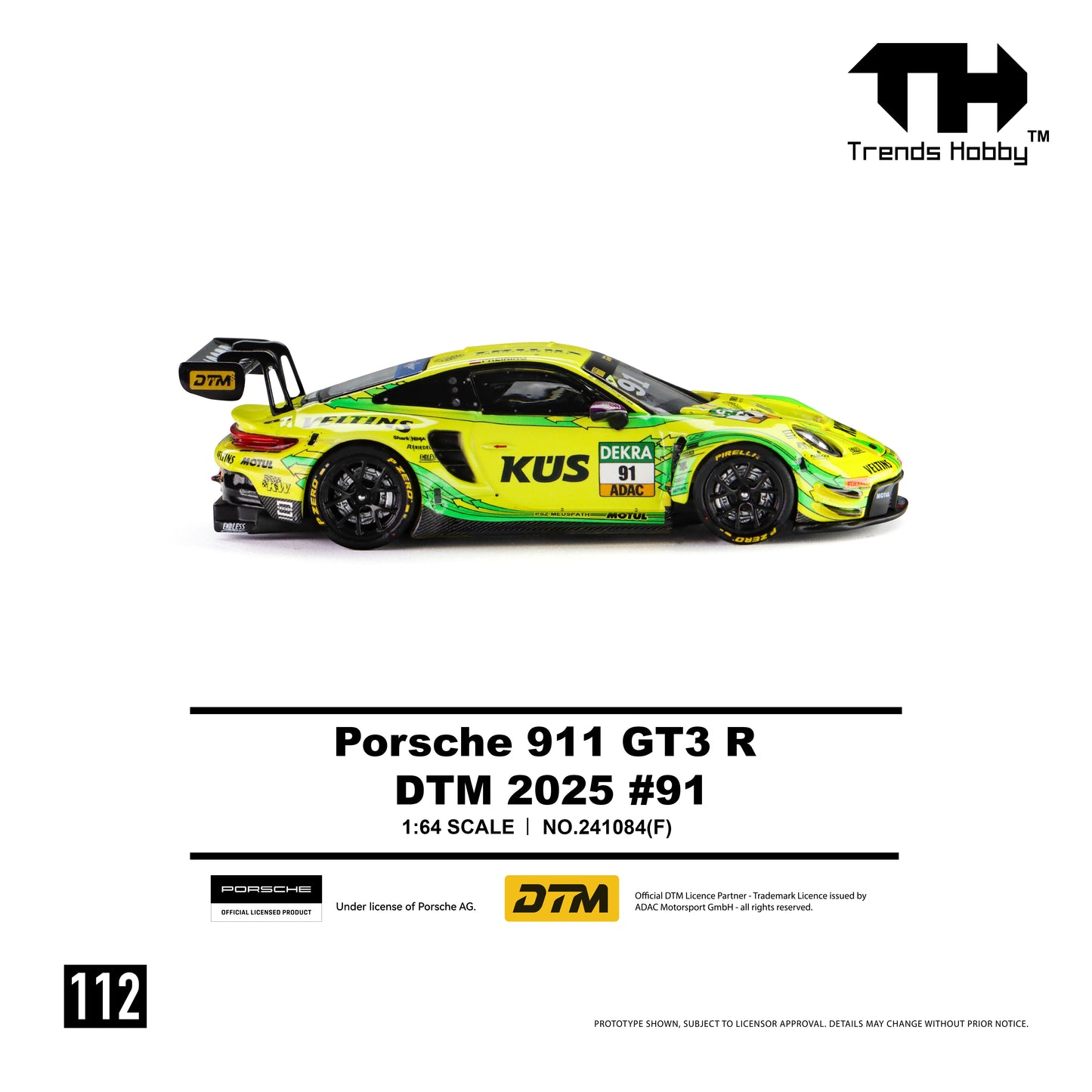 Trends Hobby - Pre-Order - Porsche 911 GT3 R - DTM 2025 #91 - 241084(F)