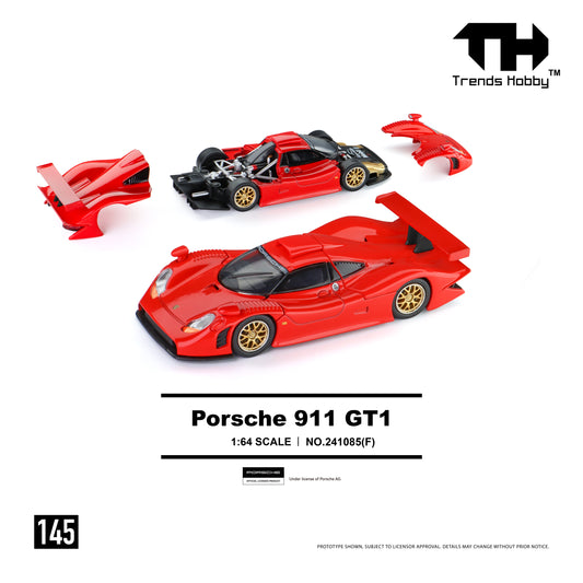 Trends Hobby - Pre-Order - Porsche 911 GT1, red - 241085(F)