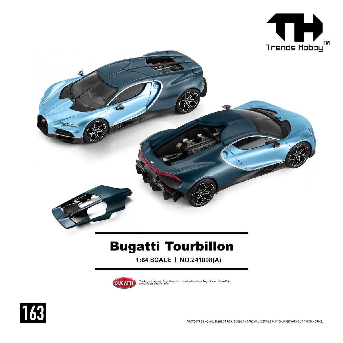 Trends Hobby - Pre-Order - Bugatti Tourbillon - Blue Atlantic - 241098-(A)