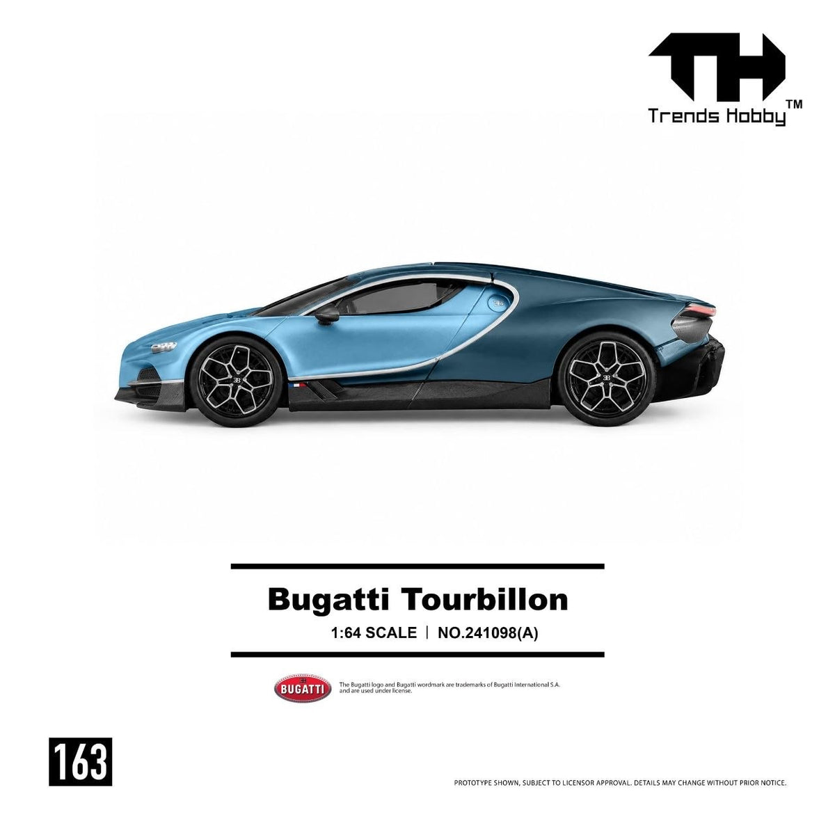 Trends Hobby - Pre-Order - Bugatti Tourbillon - Blue Atlantic - 241098-(A)