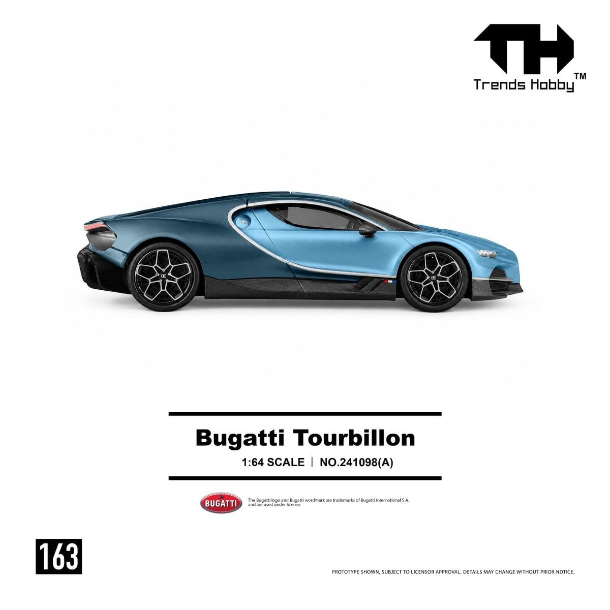 Trends Hobby - Pre-Order - Bugatti Tourbillon - Blue Atlantic - 241098-(A)