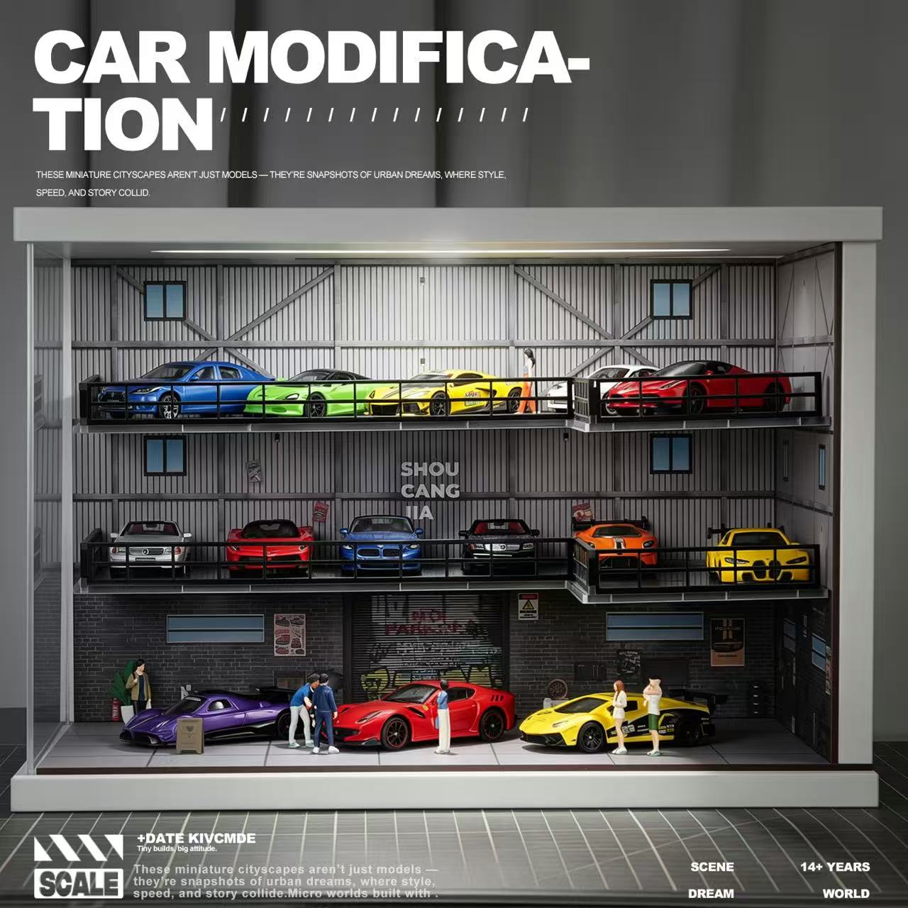 SCJ Diorama - Pre-Order - Industrial Warehouse mit Beleuchtung - SCJ82069