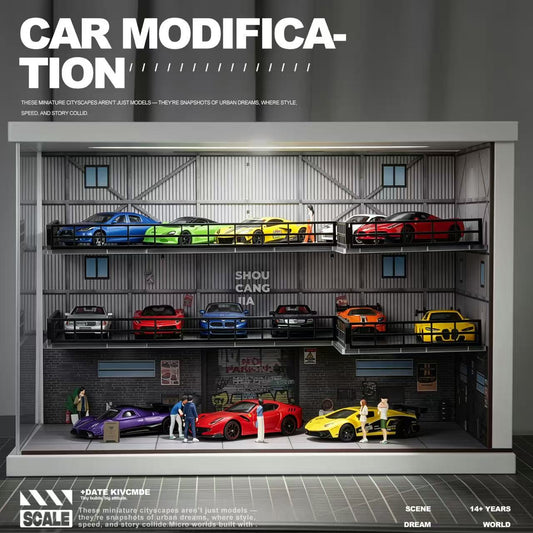 SCJ Diorama - Pre-Order - Industrial Warehouse mit Beleuchtung - SCJ82069