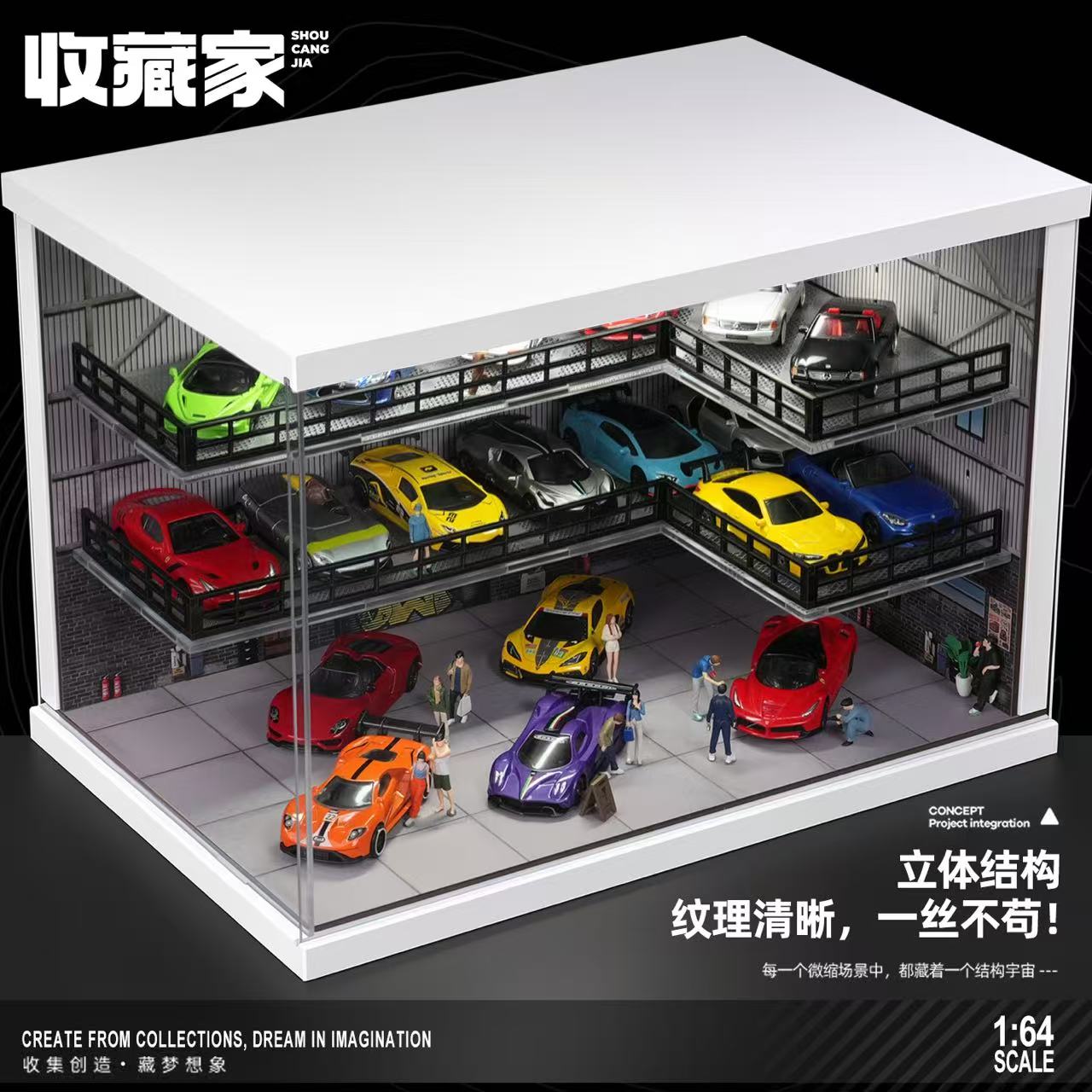 SCJ Diorama - Pre-Order - Industrial Warehouse mit Beleuchtung - SCJ82069