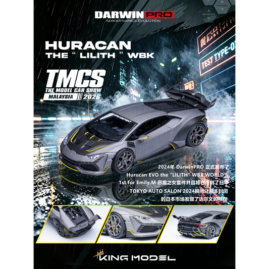 King Model - Pre-Order - DarwinPRO Huracan the "LILITH" WBK - KM64-HURDP-TMCS26