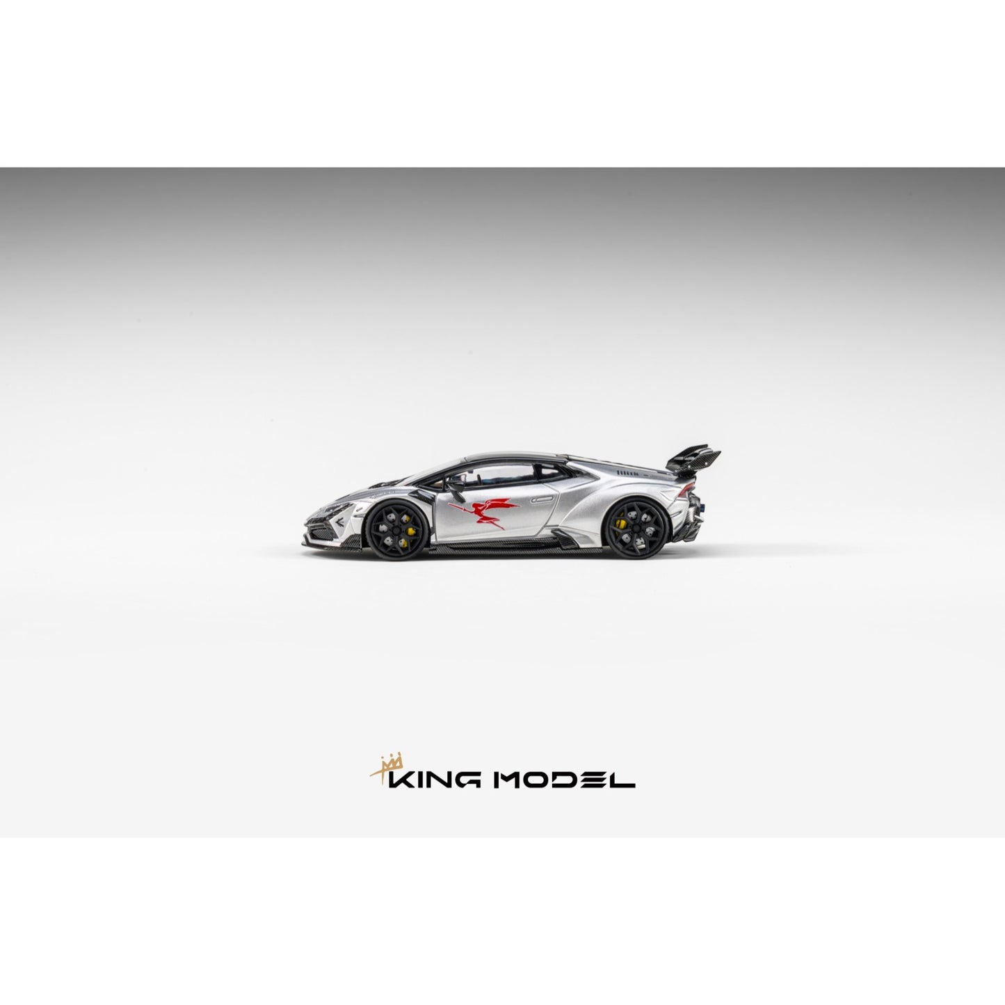 King Model - Pre-Order - DarwinPRO Huracan the "LILITH" - Silver Metallic - KM64-HURDP-SILM