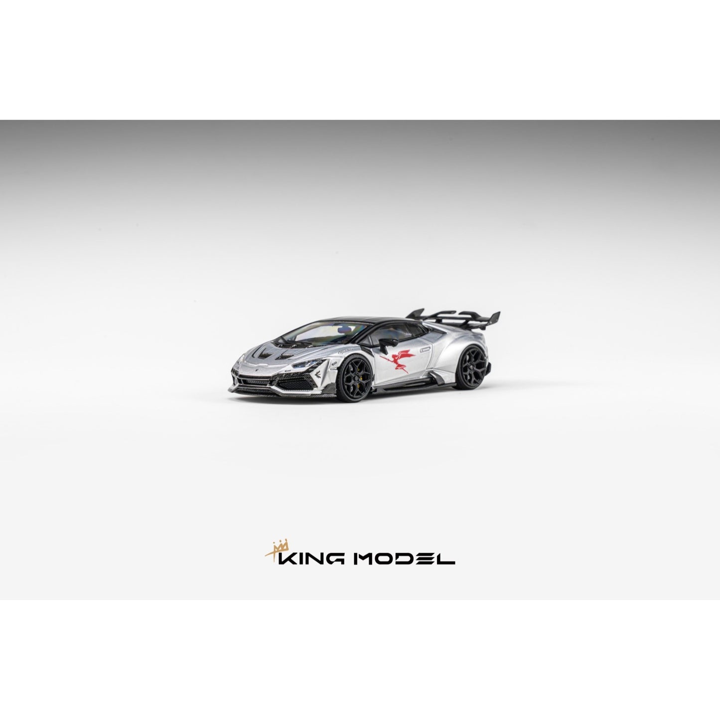 King Model - Pre-Order - DarwinPRO Huracan the "LILITH" - Silver Metallic - KM64-HURDP-SILM