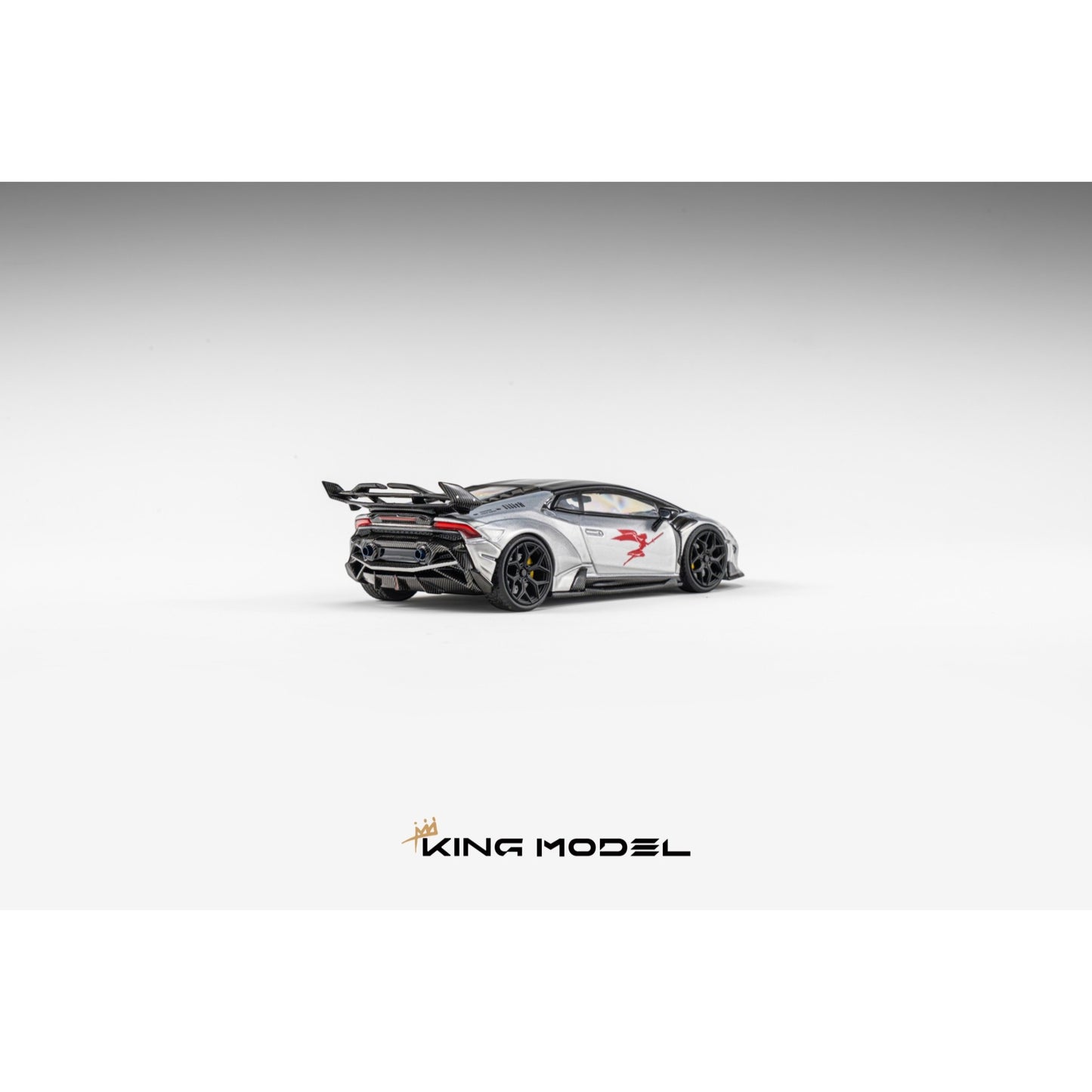 King Model - Pre-Order - DarwinPRO Huracan the "LILITH" - Silver Metallic - KM64-HURDP-SILM