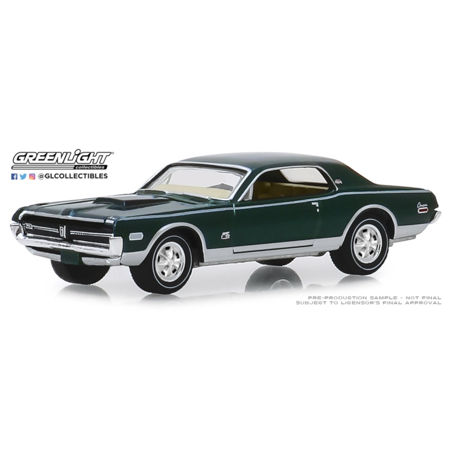 Greenlight - 1968 Mercury Cougar XR-7 GT-E 428 Cobra Jet - 28000-A - Anniversary