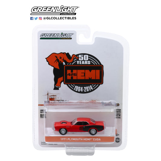 Greenlight - 1971 Plymouth Hemi Cuda - 28000-E - 50 Years Anniversary