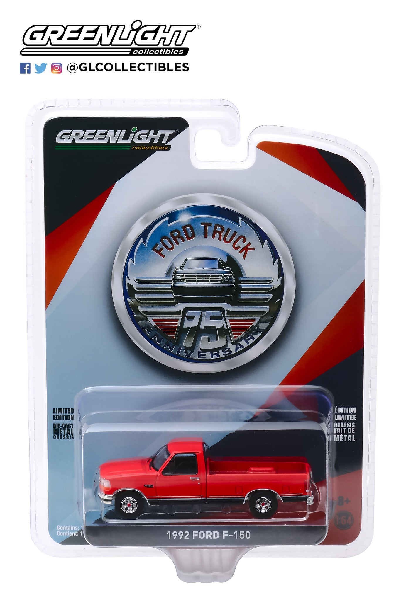 Greenlight - 1992 Ford F-150 - 28020-D - Anniversary Collection - 1:64