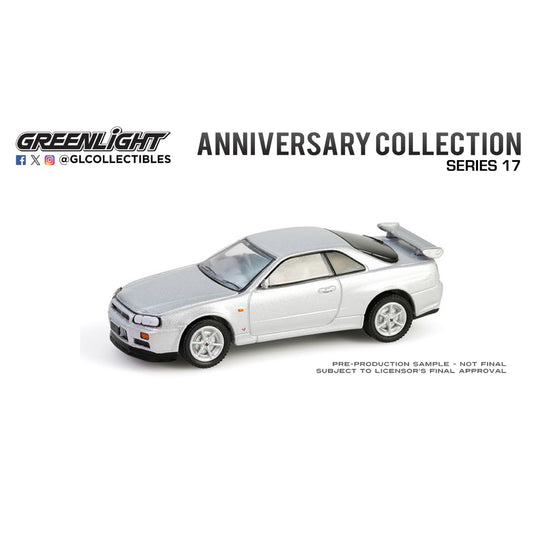 Greenlight - Pre-Order - 1999 Nissan Skyline V-Spec (R34)- 25th Anniversary - 28160-E