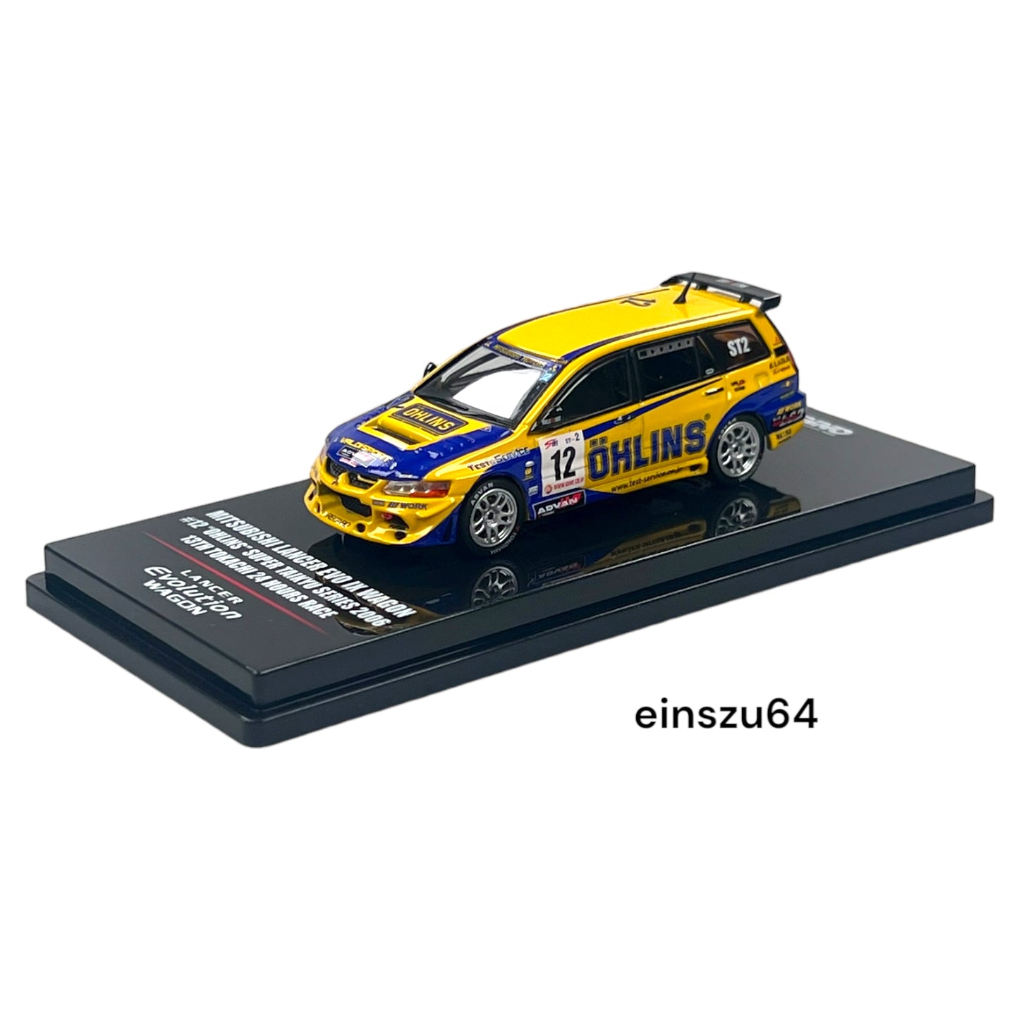 INNO64 - 2006 Mitsubishi Lancer Evolution IX Wagen #12 - IN64-EVO9-WOHL - 1:64
