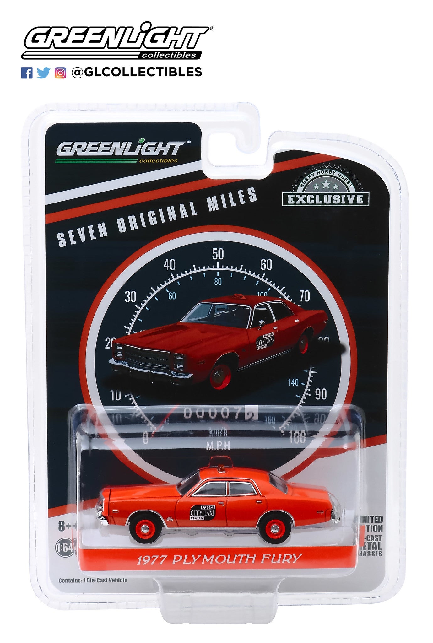 Greenlight - 1970 Plymouth Fury - City Taxi - 30057 - Hobby Exclusive
