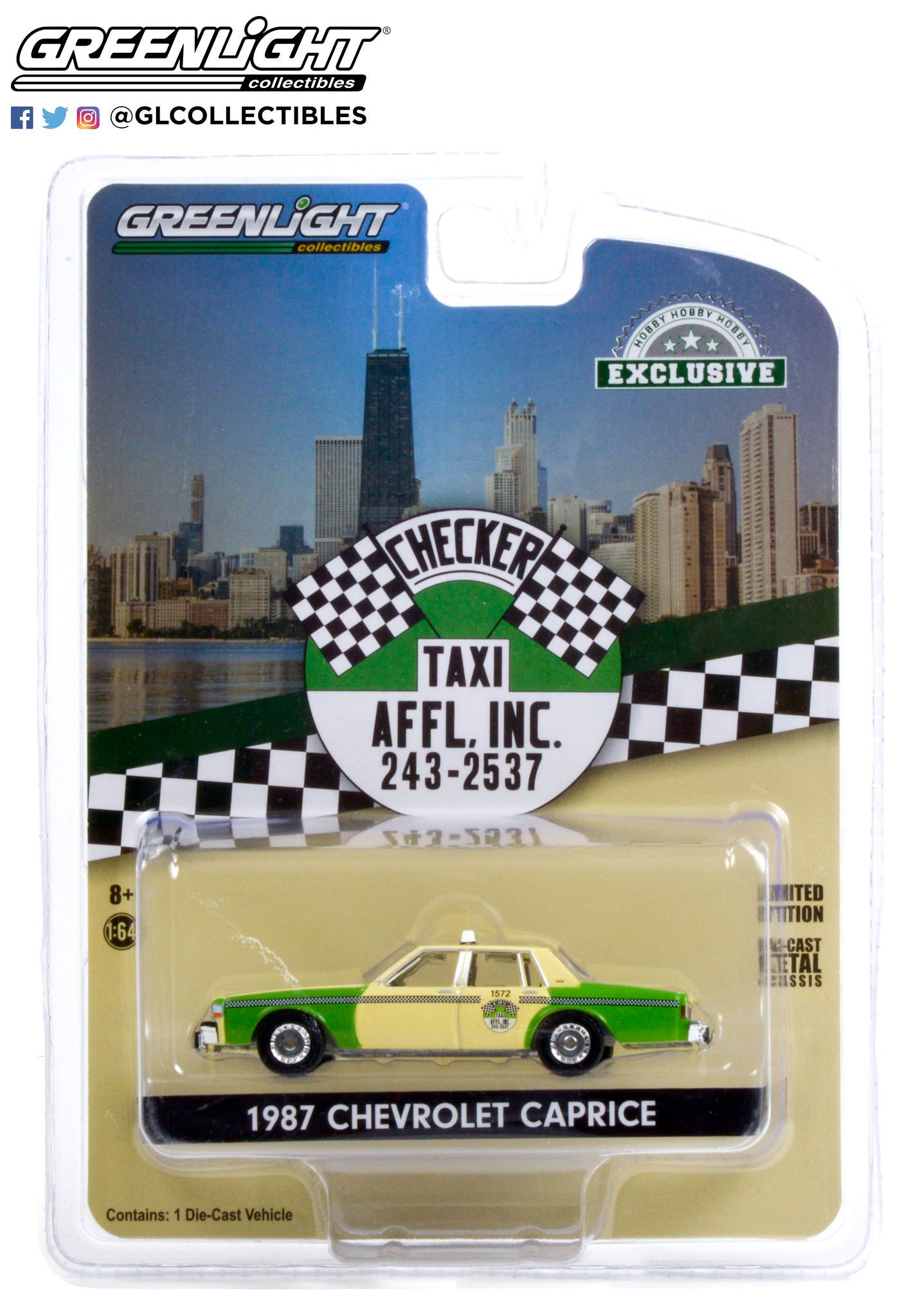 Greenlight - 1987 Chevrolet Caprice Taxi - 30233  - Hobby Exclusive - 1:64