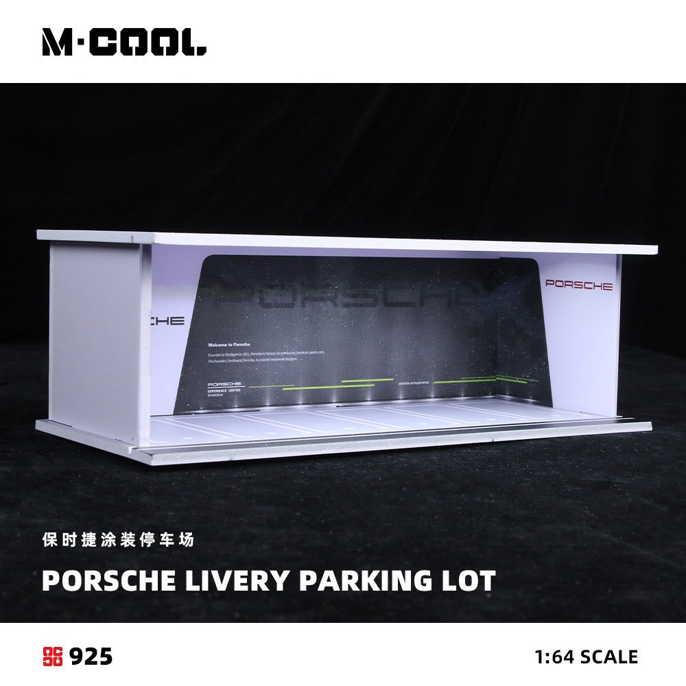 Pre-Order bis 02.12.2025 - MCool - Porsche Showroom Diorama mit Beleuchtung - MC914925