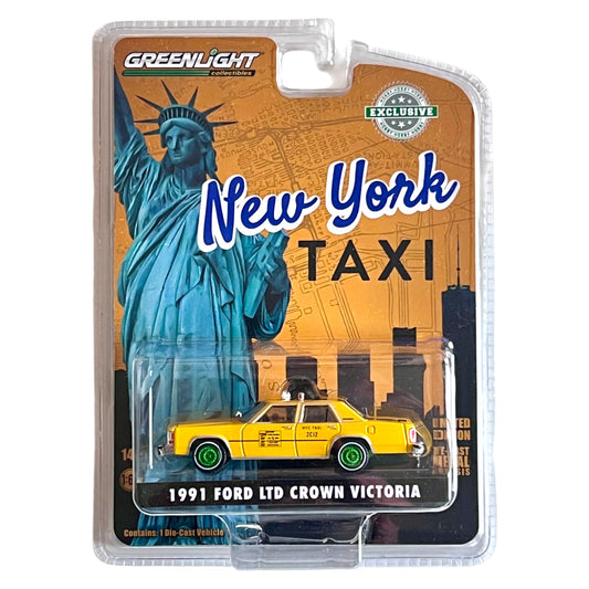 Greenlight - 1991 Ford LTD Crown Victoria  - N.Y.C. Taxi - 30290 - Green Machine