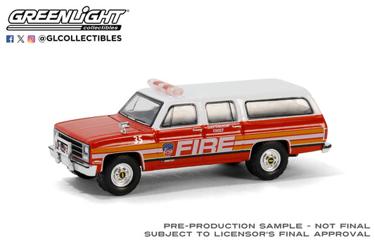 Greenlight - 1991 Chevrolet Suburban *FDNY* - 30501 - Hobby Exclusive