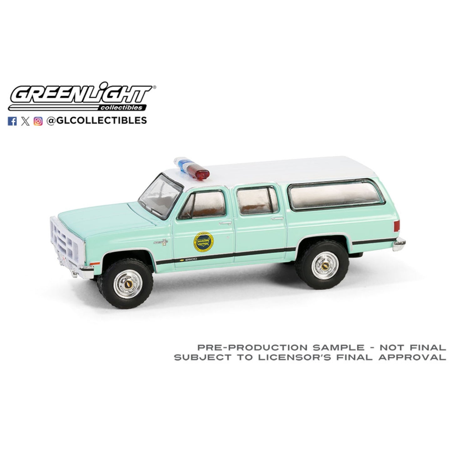Greenlight - 1990 Chevrolet Suburban K20 Scottsdale - U.S. Border Patrol - 30513 - Hobby Exclusive