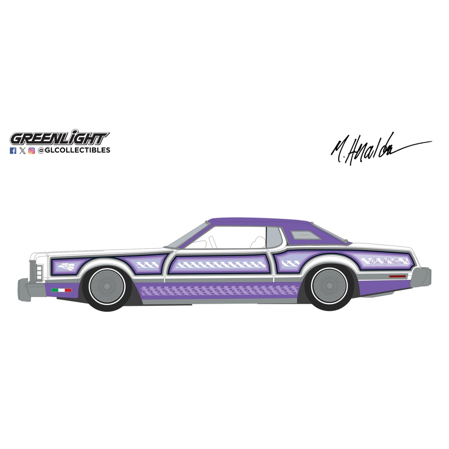 Greenlight - Pre-Order - Ford Thunderbird Lowrider – Michael Heralda Special Edition - 2020003