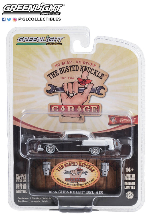 Greenlight - 1955 Chevrolet Bel Air Lowrider - Busted Knuckle 2 - 39120-C