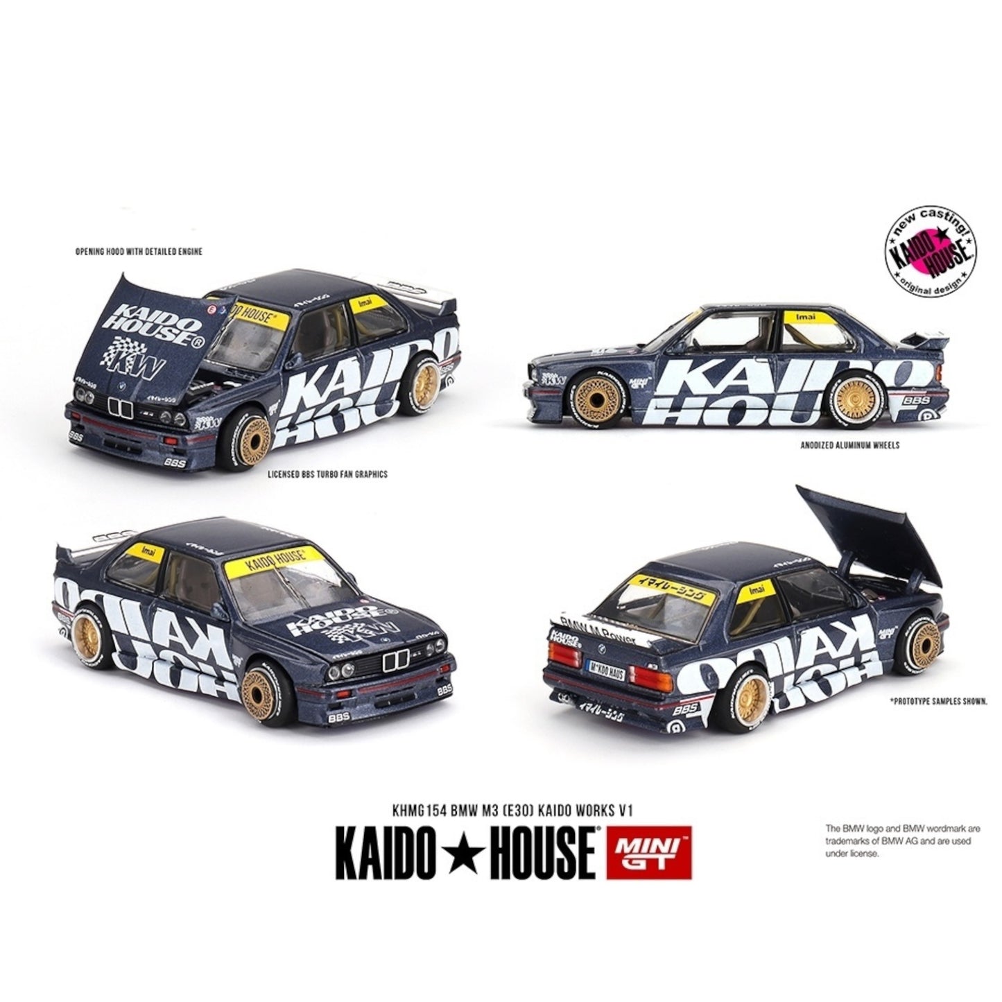 Mini GT Kaido House - BMW M3 (E30) Kaido Works V1 - KHMG154 - 1:64