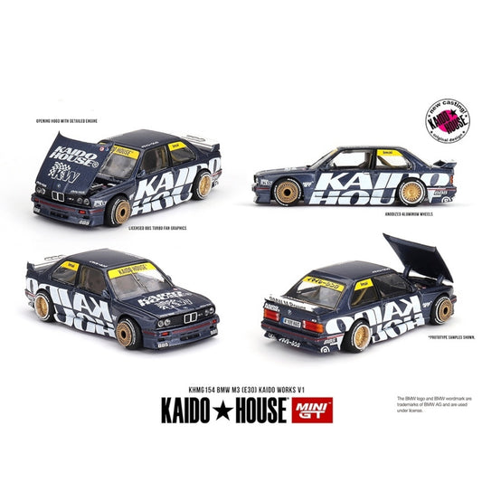 Mini GT Kaido House - BMW M3 (E30) Kaido Works V1 - KHMG154 - 1:64