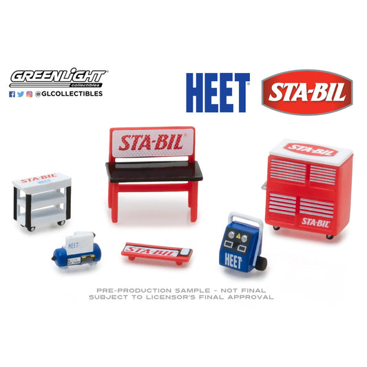 Greenlight - Shop Tools - HEET STA-BIL - 13165 - 1:64 - Werkstatt Set