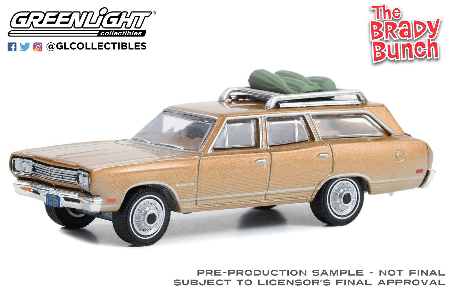 Greenlight - 1969 Plymouth Satellite - The Brady Bunch - 44990-A - Hollywood 39 - 1:64
