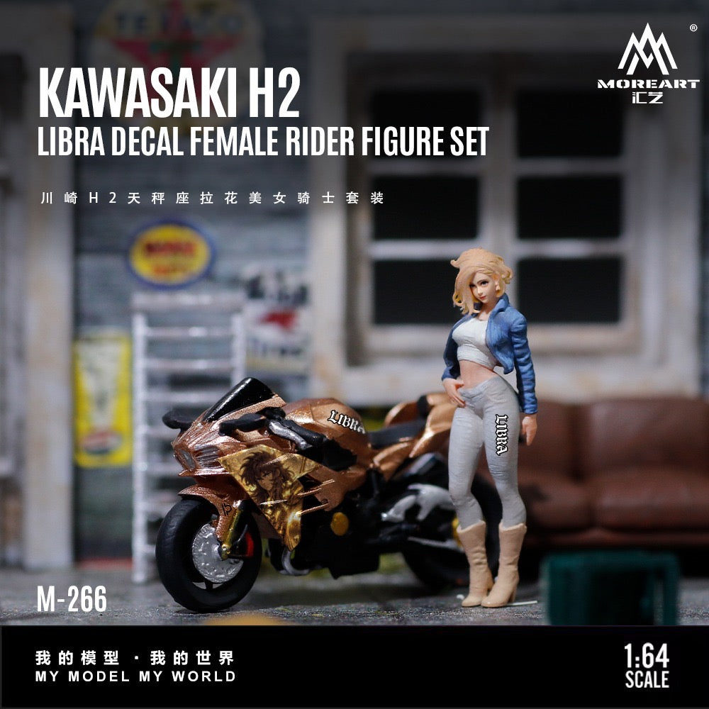MoreArt - Pre-Order - Kawasaki H2 - with Libra Female Figur - MO222266