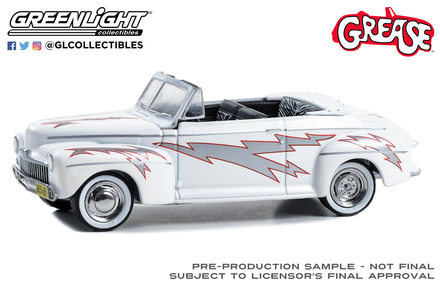 Greenlight - 1948 Ford De Luxe Convertible - Grease - 62010-A - Hollywood 40 - 1:64