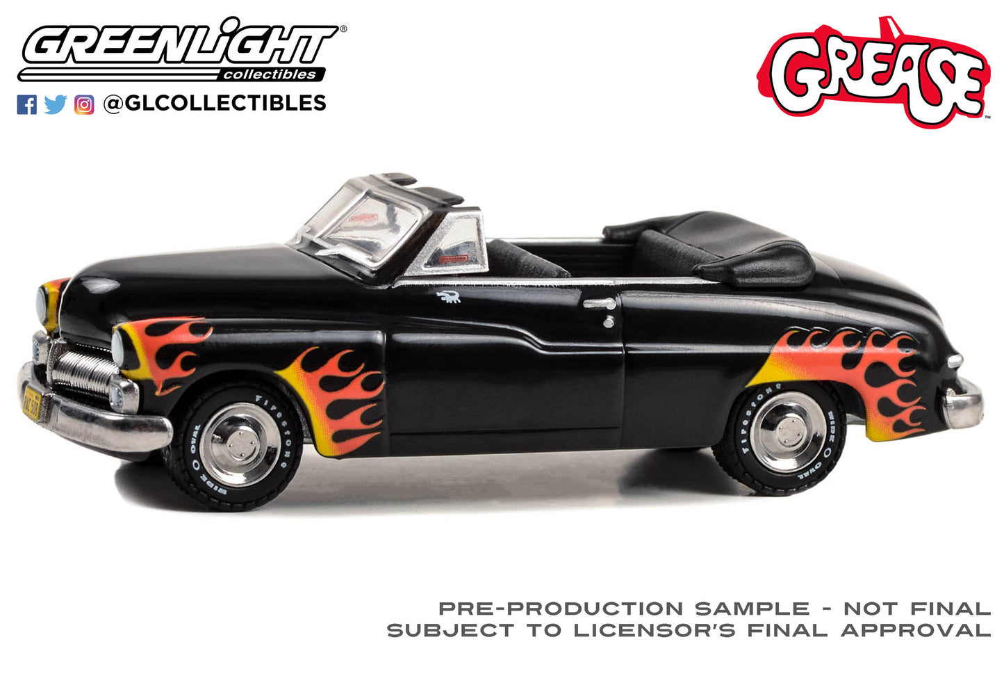 Greenlight - 1949 Mercury Convertible - Grease - 62010-B - Hollywood 40