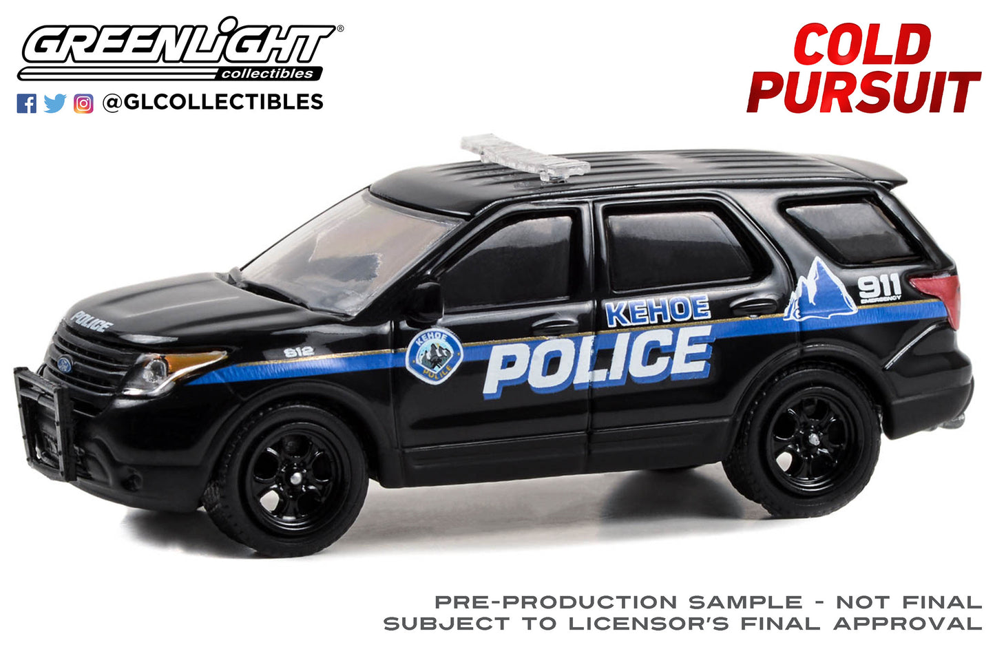 Greenlight - 2013 Ford Police Interceptor Utility - Cold Pursuit - 62010-F - Hollywood 40 - 1:64
