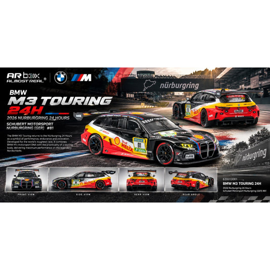 ARBox Almost Real - Pre-Order - BMW M3 Touring 24H - 2026 Nurburgring 24 Hours Schubert Motorsport Nurburgring (GER) #81 - 630013001