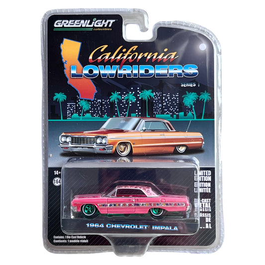 Greenlight - 1964 Chevrolet Impala - California Lowriders 1 - 63010-A - Green Machine