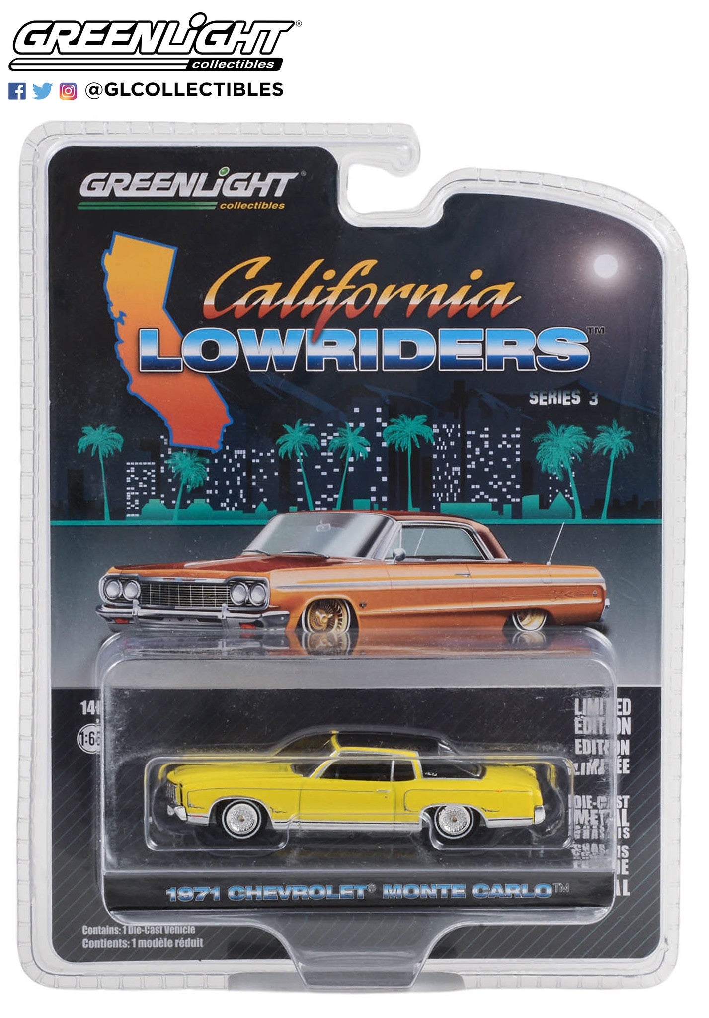Greenlight - 1971 Chevrolet Monte Carlo - California Lowriders 3 - 63040-C