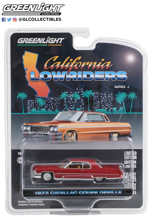 Greenlight - 1973 Cadillac Sedan deVille - California Lowriders 3 - 63040-E