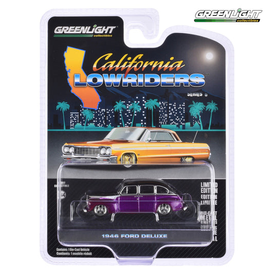 Greenlight - 1946 Ford Fodor Super Deluxe - dark purple - 63070-A - California Lowriders 6