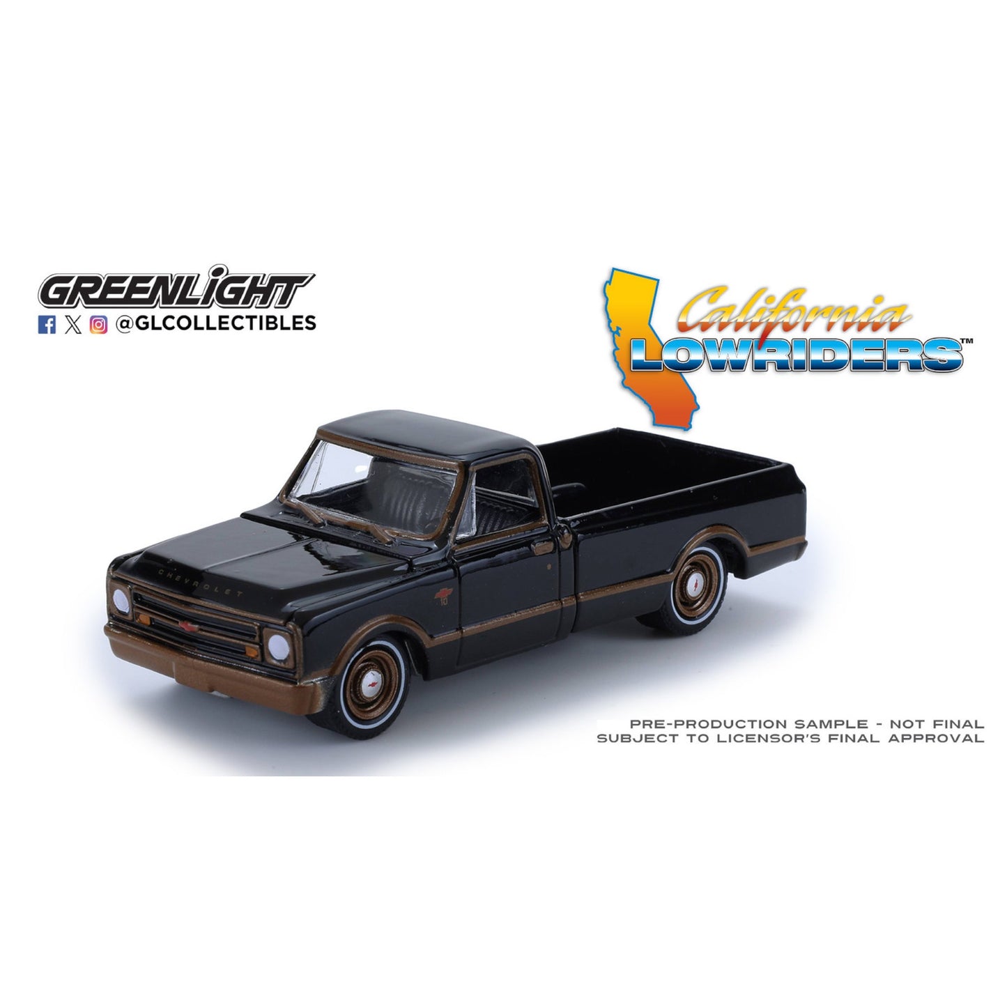 Greenlight - Pre-Order - Chevrolet C10 black/bonze - California Lowriders 7 - 63080-D