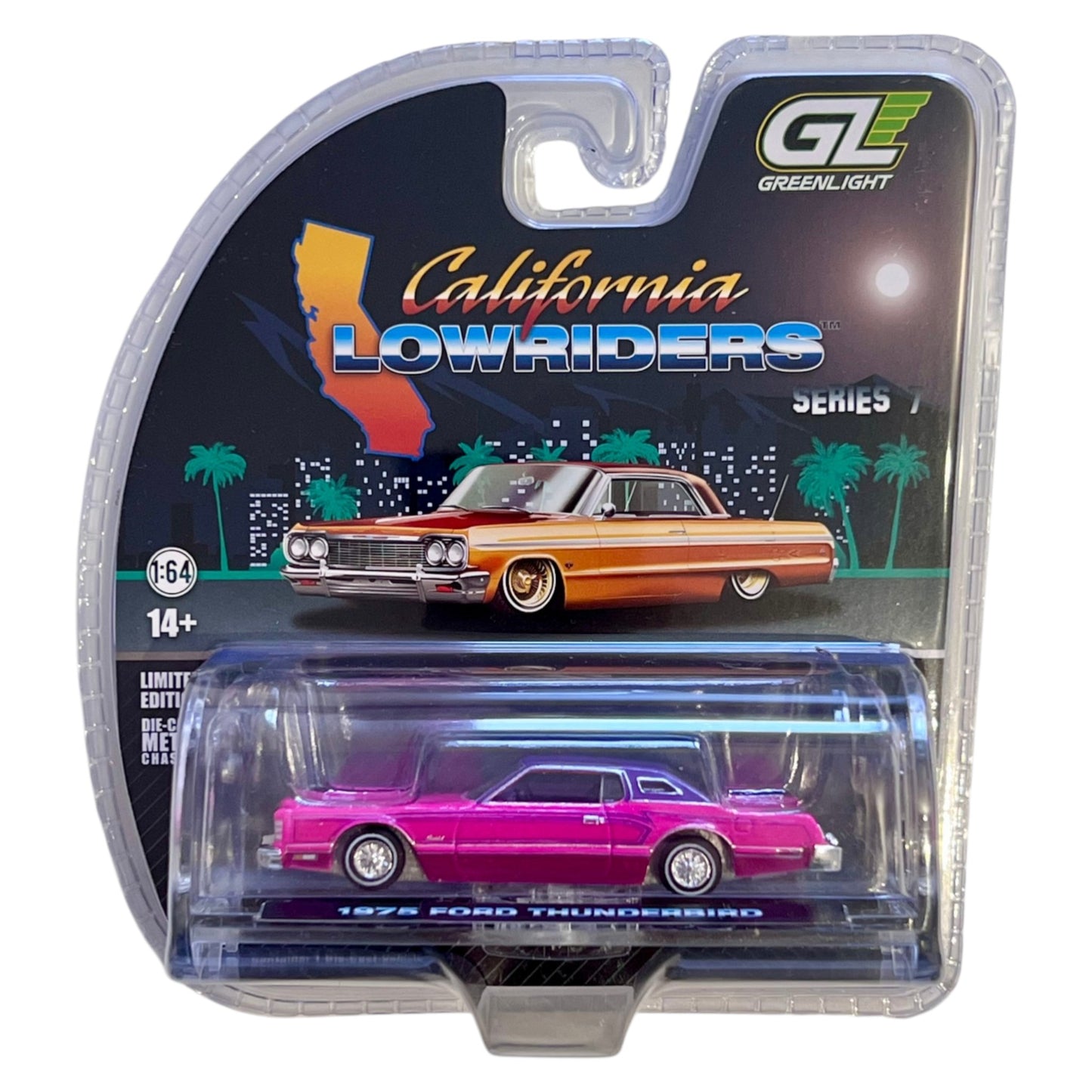 Greenlight - 1975 Ford Thunderbird pink - California Lowriders 7 - 63080-E