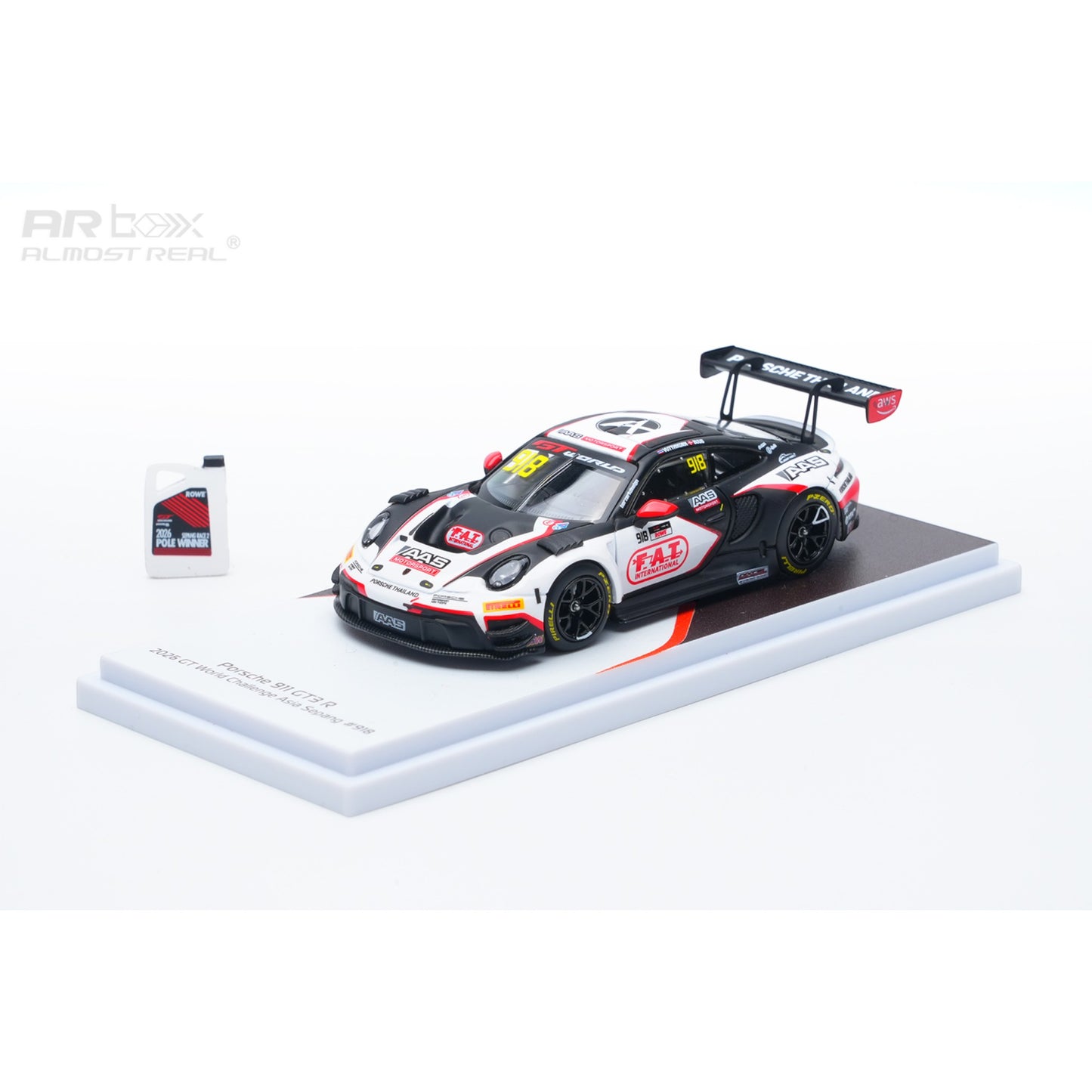 ARBox Almost Real - Pre-Order - Porsche 911 GT3 R - 2026 GT World Challenge Asia Sepang #918 - 640004111