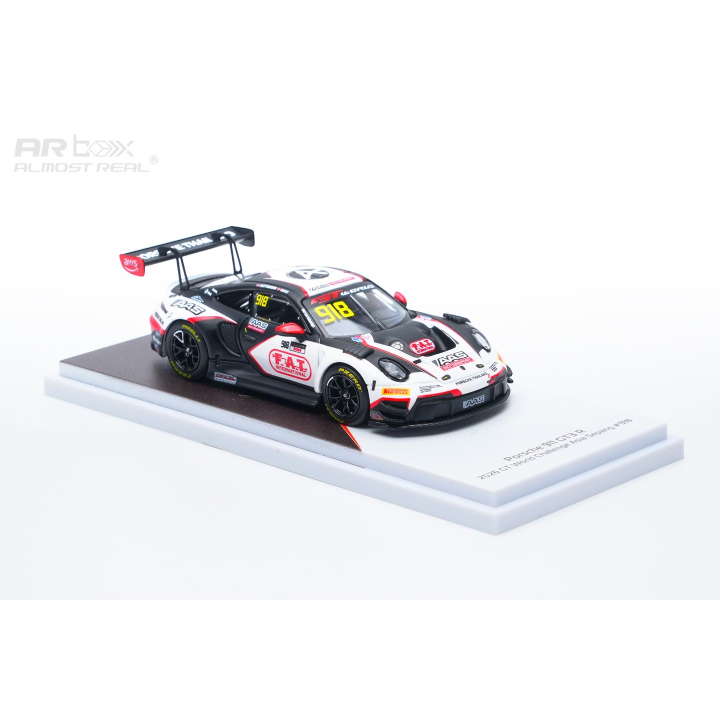 ARBox Almost Real - Pre-Order - Porsche 911 GT3 R - 2026 GT World Challenge Asia Sepang #918 - 640004111