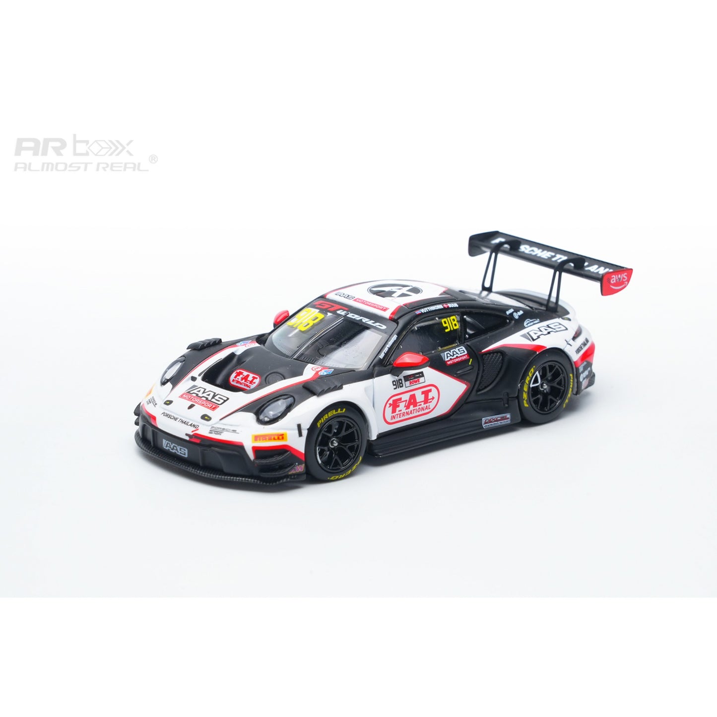 ARBox Almost Real - Pre-Order - Porsche 911 GT3 R - 2026 GT World Challenge Asia Sepang #918 - 640004111